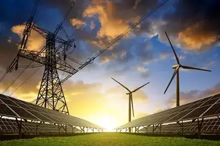Wind Turbines and a Pylon Wind Turbines and a Pylon